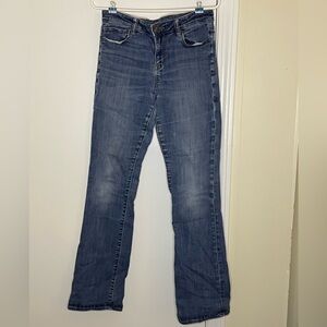 American Eagle Outfitters Dark Wash High Rise Flare Jeans